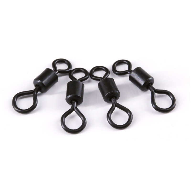 Terminal Tackle Carp Fishing Accessories 2# 4# Swivel Snap Rolling Swivels With Bigger Small Rings