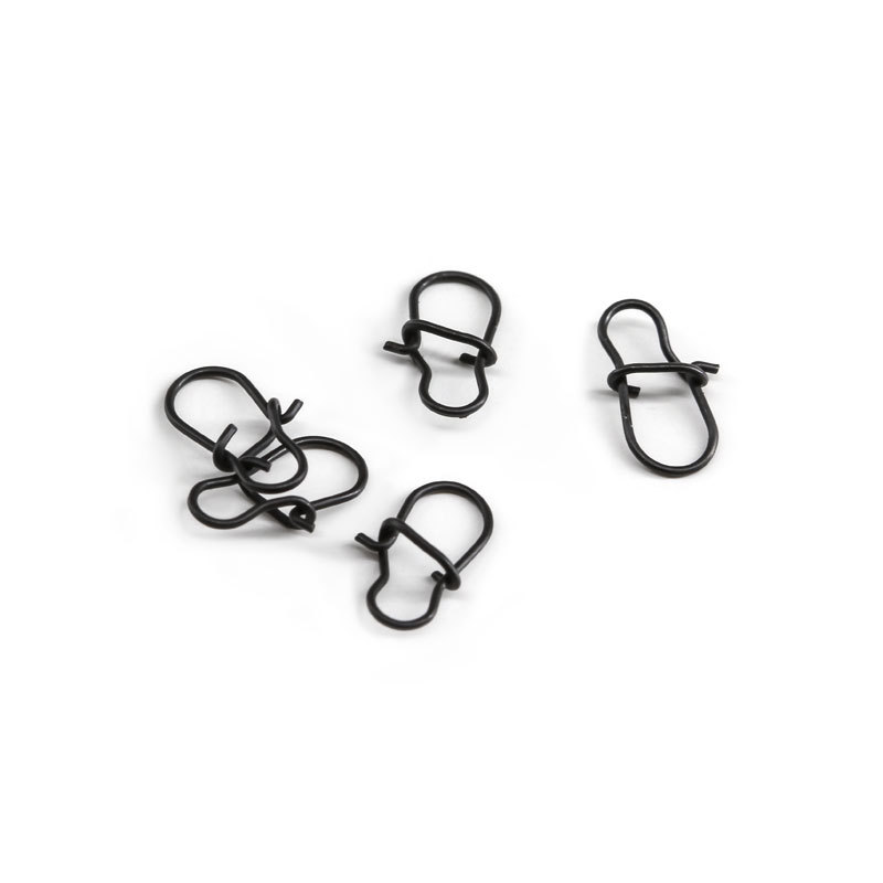 000# 00# 0# 1# 2# 3# 304 Stainless Steel Matt Black Safety Swivels Snap High-strength Lock Fishing Accesory Connector snap