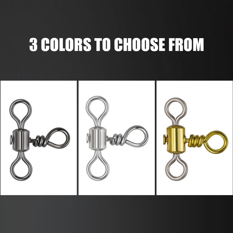 Fishing Swivels Cross Line Rolling Swivel 4/0-6# Steel Fishing Connector Fishing Accessory Swivel