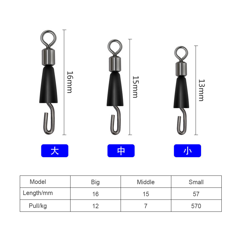 Express Line Swivel Fishing Line Clip Fast Link Quick Change Fishing Rolling Swivels Connector Carp Fishing Accessories