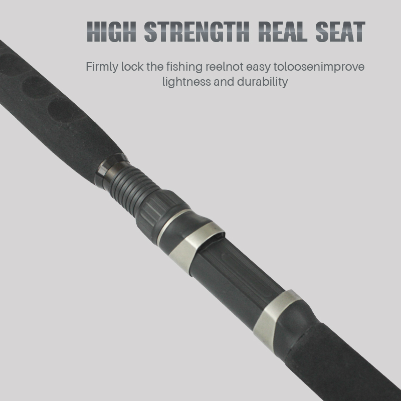 Custom Strong Carbon Fiber Boat Rod 2.1/2.4/2.7 Lure Weight 50-150G H Power Catfish Sea Lure Fishing Rod